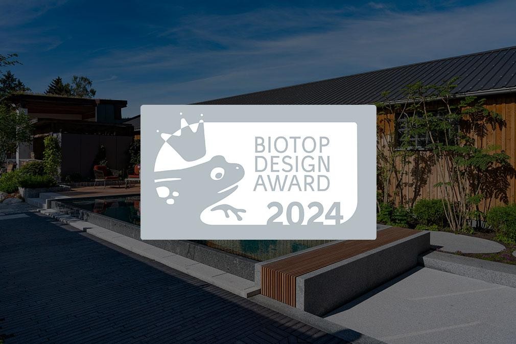 Piscine naturelle BIOTOP lauréate du Design Award 2024 Schleitzer