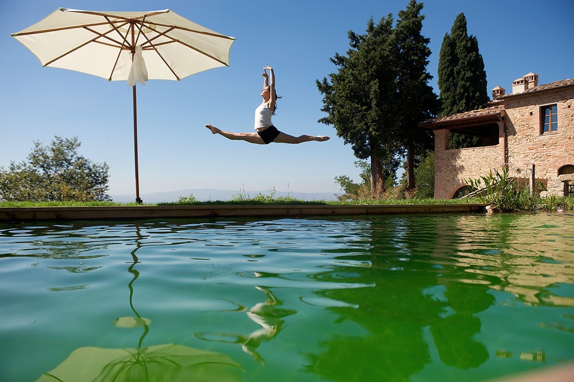 baignade écologique en Italie dans un hôtel avec concept de développement durable
