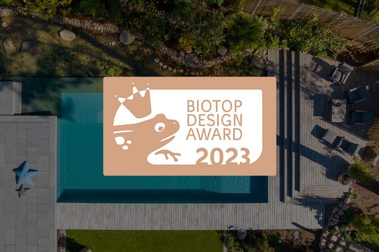 L'entreprise Hoppe est considérée le lauréat du Swimming Pond Design Award